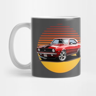 1967 Red Camaro Vintage American Muscle Mug